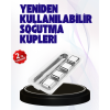 Paslanmaz Çelikten Üretilmiş Metal Buz Küpü Seti ve Buz Klipsi