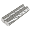 1 Adet 10x2mm Yuvarlak Neodyum Mıknatıs Güçlü Magnet Nikel Kaplamalı