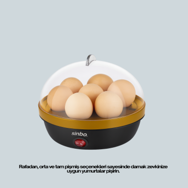 Otomatik Kapanma Özellikli Yumurta Pişirme Makinesi 7 Kapasiteli
