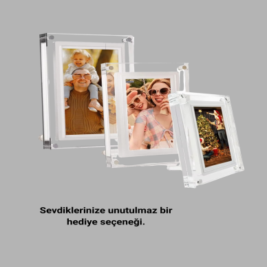 Dayanıklı ve Hafif Tasarım – 7 İnç Dijital Fotoğraf Çerçevesi Ev ve Ofis İçin