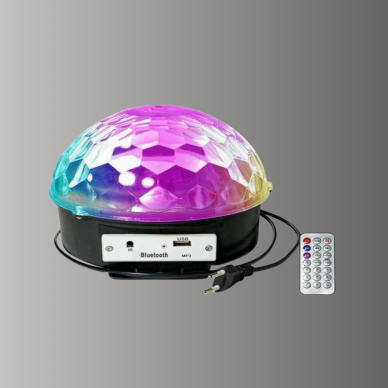 Bluetooth Bağlantılı Renkli Masaüstü Disko Topu Işık Gösterisi