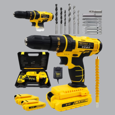 Çift Bataryalı 12V Akülü Matkap | 10 mm Metal, 20 mm Ahşap Delme Kapasitesi