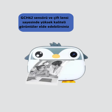 Baskı Kamera – Çift Lensli, Anında Baskı ve 10X Zoom Özellikli Dijital Fotoğraf Makinesi