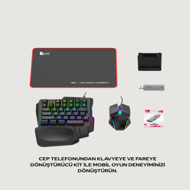 Bluetooth 5.3 Mobil Oyun Kiti – PUBG ve CODM İçin 5 Parça Set