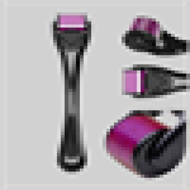 Evde Güvenli Kullanım İçin Titanyum Derma Roller – Siyah Saplı