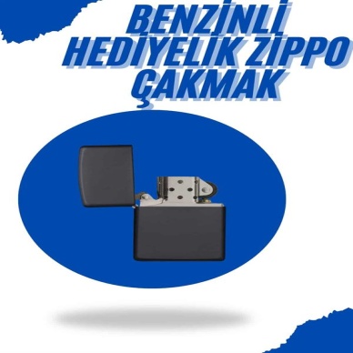 Siyah Kutulu Metal Çakmak Benzinli Hediyelik Eşya