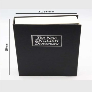 Kilitli Gizli Kasa Sözlük Kumbara Kitap Sözlük Görünümlü 18cm