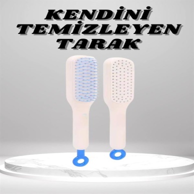 Silikon Yumuşak Sıkı Dişli Sihirli Geri Çekilebilir Tarak Kendini Temizleyen Saç Fırçası