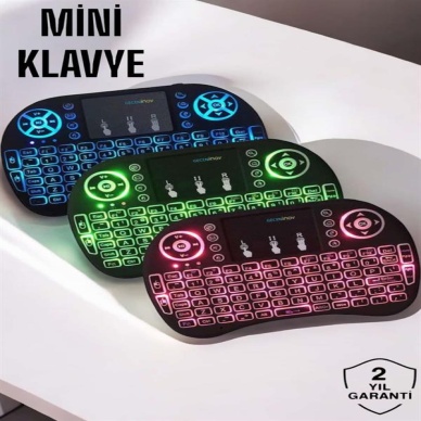 USB Bağlantılı Mini Q Klavye Işıklı Tüm Cihazlara Uyumlu