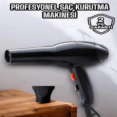 Tüm Saç Tiplerine Uygun, İki Kademeli Hız Ayarlı Fön Makinesi
