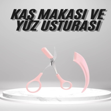 2li Kaş Bakım Seti Taraklı Kaş Makası Ve Kaş Usturası Kaş Şekillendirici