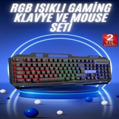 Gaming Oyuncu Klavyesi Led Aydınlatmalı Mekanik Hisli
