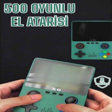 3.5 İnç Ekran 1000 Oyunlu Oyun Konsolu El Atarisi Miüzik Dinleme ve Kitap Okuma
