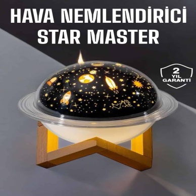 Hava Nemlendirici Projeksiyon Görünümlü USB Bağlantılı Aromaterapi