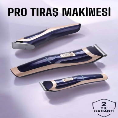 Profesyonel Şarjlı Saç ve Sakal Traş Makinesi Kolay Kullanım