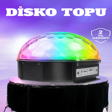 Kompakt Tasarımlı, Telefon Kontrollü Disko Topu Işıkları