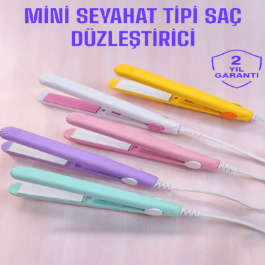 Seramik Kaplama Taşınabilir Mini Saç Düzleştirici Seyahat Dostu Tasarım