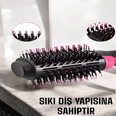 1200 Watt Gücünde, Negatif İyon Teknolojili, 3 Isı Kademeli Fön Tarağı