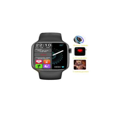 Hw22 Pd-a6 Smart Watch Dokunmatik Bluetooth Nabız Ölçme Sporcu Özellikli 1.75 Inç Akıllı Saat (siyah)