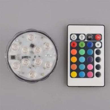 Su Geçirmez Kumandalı Renk Değiştiren Rgb Su Altı Led Lamba Spot
