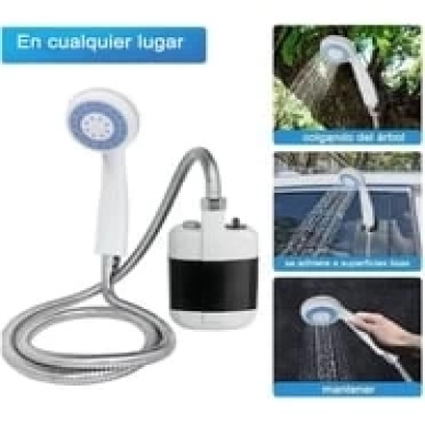 Taşınabilir Şarjlı Seyyar Duş Seti ( Pompa - Hortum - Duş Başlığı )