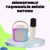 Taşınabilir Karaoke Mikrofon Seti Bluetooth Hoparlörlü