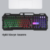 KESGİN MARKET ® Profesyonel Oyuncu Klavye Mouse Seti – RGB Işıklı, Türkçe Q, DPI Ayarlı, Dayanıklı Gövde