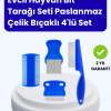 KESGİN MARKET ® Evcil Hayvan Bakımı İçin Dayanıklı ve Çok Amaçlı Tarak Seti (4 Parça)