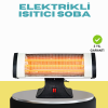 KESGİN MARKET ® Zamanlayıcılı Infrared Isıtıcı 350 m² Alan Isıtma