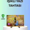 KESGİN MARKET ® Yaratıcı Çizim ve Mesajlar İçin LED Işıklı Renkli Tahta