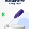 KESGİN MARKET ® Mini Pilli Portatif Karıştırıcı – Cappuccino, Latte, Frappe ve Kahve Köpürtücü