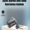 KESGİN MARKET ® Motosiklet ve Bisiklet İçin 6mm Pinli Alarmlı Disk Kilidi