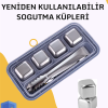 KESGİN MARKET ® Paslanmaz Metal Buz Küpleri-Çok Amaçlı Kullanıma Uygun