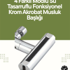 KESGİN MARKET ® Krom Musluk Başlığı | 4ü 1 Arada Su Çıkışı | Kolay Montajlı