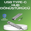 KESGİN MARKET ® Seyahat Dostu 8‑in‑1 Hub – Şarj & Veri & Video & Ağ için Eksiksiz Çözüm