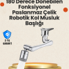 KESGİN MARKET ® Lavabo ve Mutfaklar İçin 1080 Derece Döner Musluk Başlığı – Pirinç Gövdeli