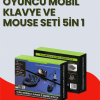 KESGİN MARKET ® 5in1 BT5.3 Mobil Oyun Kiti Klavye Mouse Dönüştürücü Seti