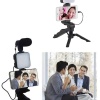 KESGİN MARKET ® Telefon Tutucu Led Işıklı Kumandalı Mikrofon Telefon Vlog Video Kayıt