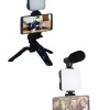 KESGİN MARKET ® Video Making Kit Telefon Tutucu Vlog Video Mini Led Işıklı
