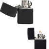 KESGİN MARKET ® Çakmak Parlak Siyah Zippo Benzinli Çakmak Cep Boy Doldurulabilir