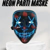 KESGİN MARKET ® Led Işıklı Neon Maske Cadılar Bayramı Maskesi Korkunç Korku Maskesi