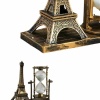 KESGİN MARKET ® Eyfel Kulesi Tasarımlı Kum Saati Kristalleştirilmiş Kum Saati Dekoratif Ahşap Görünümlü