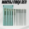 KESGİN MARKET ® 13 Parça Taşınabilir Kılıflı Profesyonel Makyaj Fırça Seti Pudra Allık Fondöten Fırçası