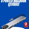 KESGİN MARKET ® Usb Type-c Hub Dönüştürücü Çevirici Çoklayıcı Macbook Çevirici 8 Portlu