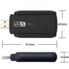 KESGİN MARKET ® Wifi Alıcı Dual Band Usb 3.0 Adaptör Kablosuz Windows 7/8/10/11