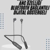 KESGİN MARKET ® Kablolu Kulak İçi Bluetooth Kulaklık 60 Saat ANC Özellikli Boyun Bantlı