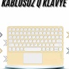 KESGİN MARKET ® Android ve İOS Uyumlu Bluetooth Klavye Touchpad Slim Kablosuz Wifi Q Klavye