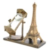 KESGİN MARKET ® Retro Eyfel Kulesi Ve Kum Saati Dekoratif Ahşap Görünümlü Masa Biblosu