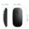 KESGİN MARKET ® Siyah Wireless Kablosuz Sessiz Mouse Bluetooth Bağlantılı