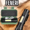 KESGİN MARKET ® Şarjlı Metal Zoomlu El Feneri Işıldak Led Işık Taşınabilir El Lambası